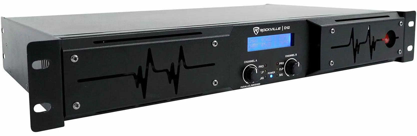 Rockville D12 5000w Picco/1400w RMS Amplificatore di Potenza 2 Canali Classe D Pro/DJ Amp