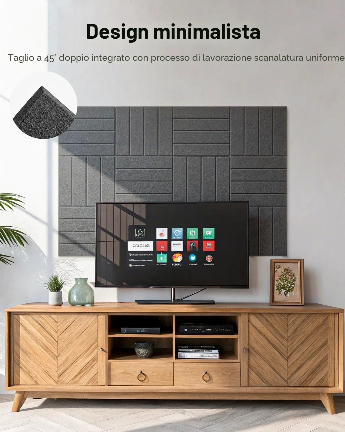 Soundsbay Pannelli Fonoassorbenti Autoadesivi 18 Pezzi Nero 30x30x0.9cm | Poliestere per isolamento acustico, per un efficace trattamento un design elegante delle, Pannello fonoassorbente