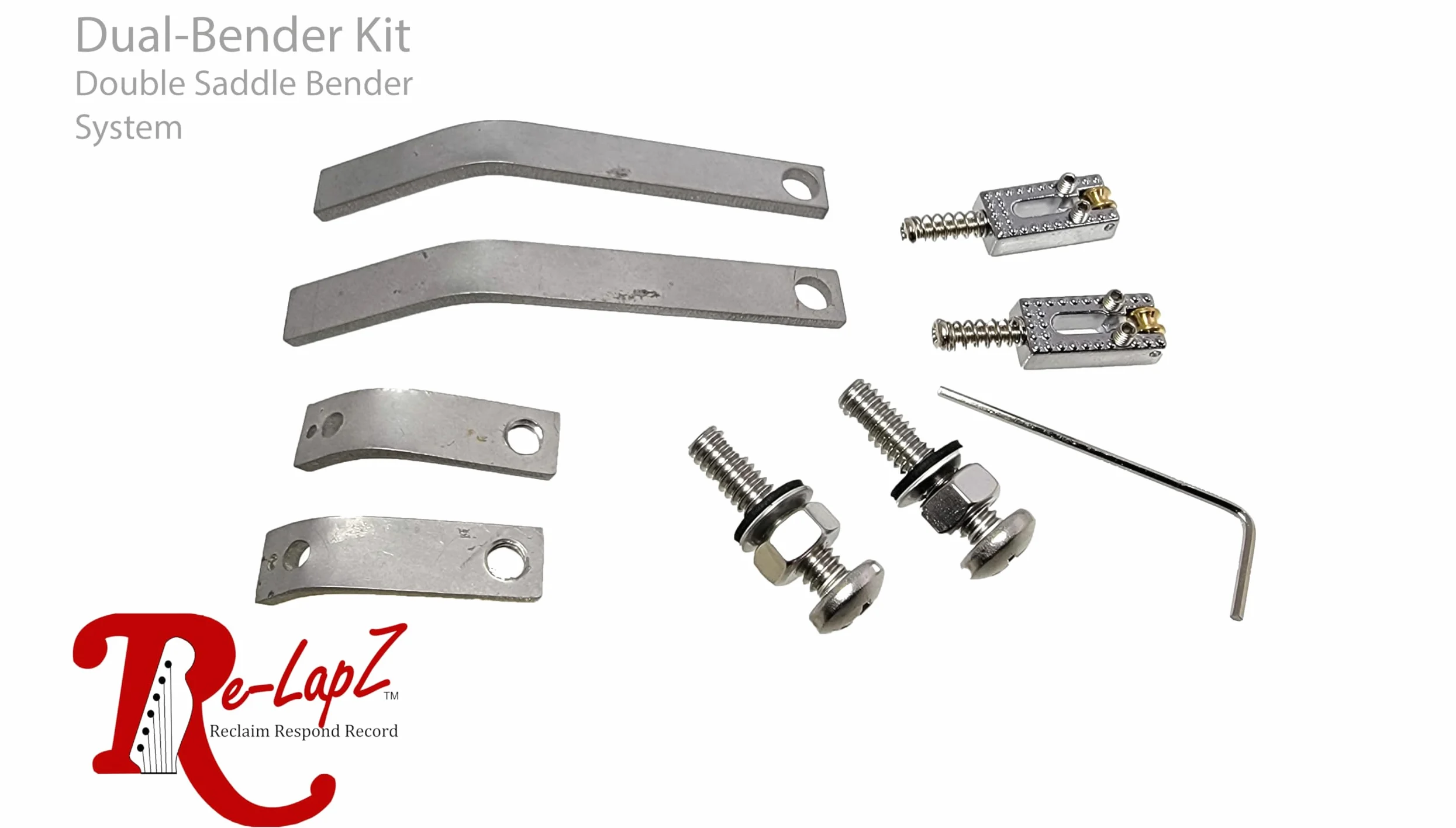 Re-LapZ B-Bender Kit (doppio) – senza foratura After-market String Bender per Lap Steel & Top Load Chitarre Elettriche