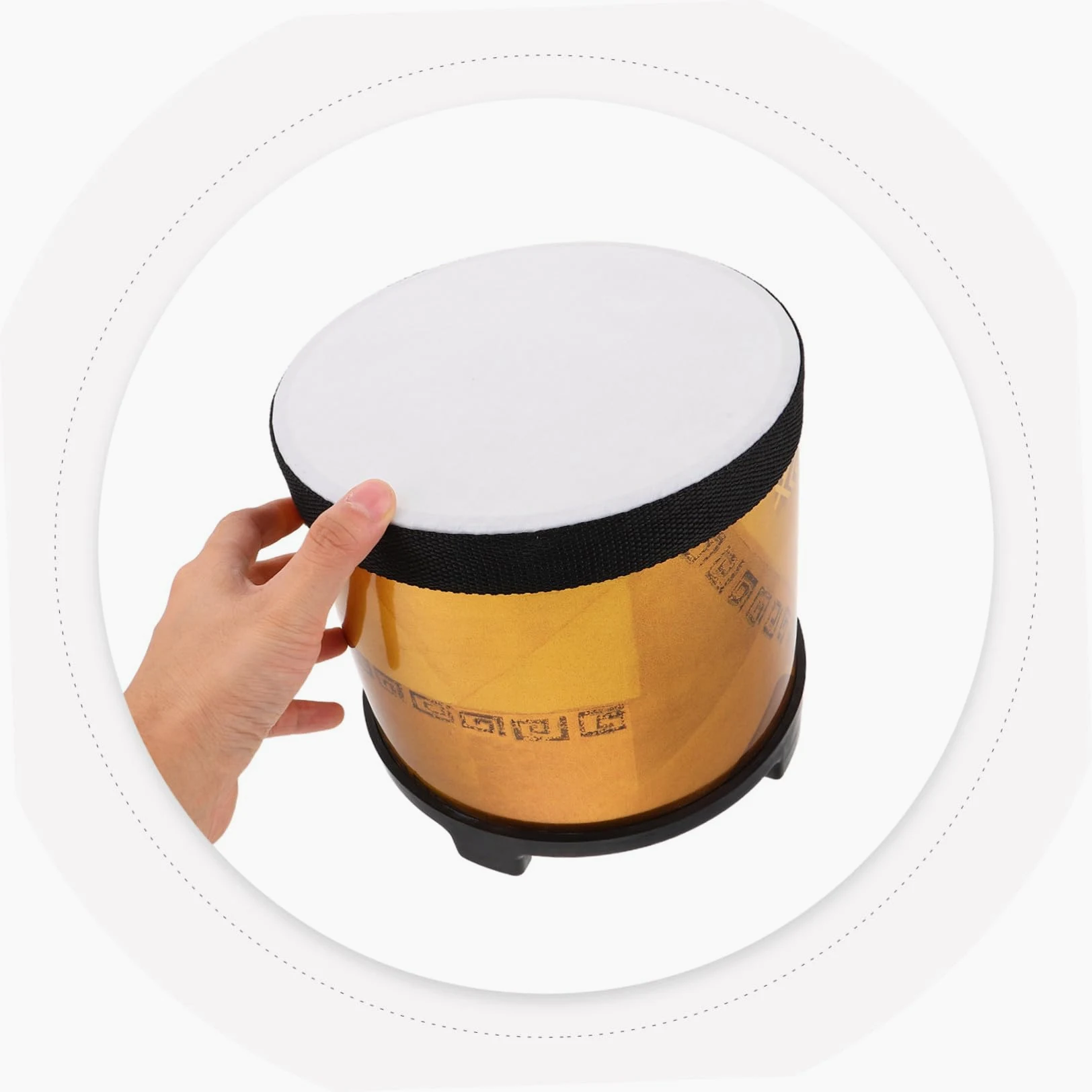 ABOOFAN Floor Tom Strumento Orff per Educazione Musicale Prescolare con Bacchette Percussione per Principianti Leggero e Resistente per Apprendimento Musicale Infantile