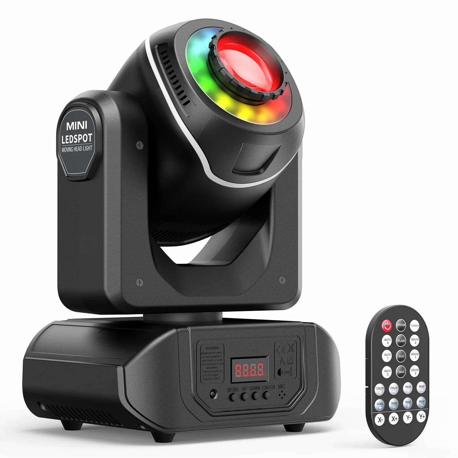 50W Teste Mobile LED Luci da Palco, RGBW Luci Discoteca con Telecomando DMX512 10/12CH Luci da Palcoscenico per Spettacoli Discoteche Bar Feste