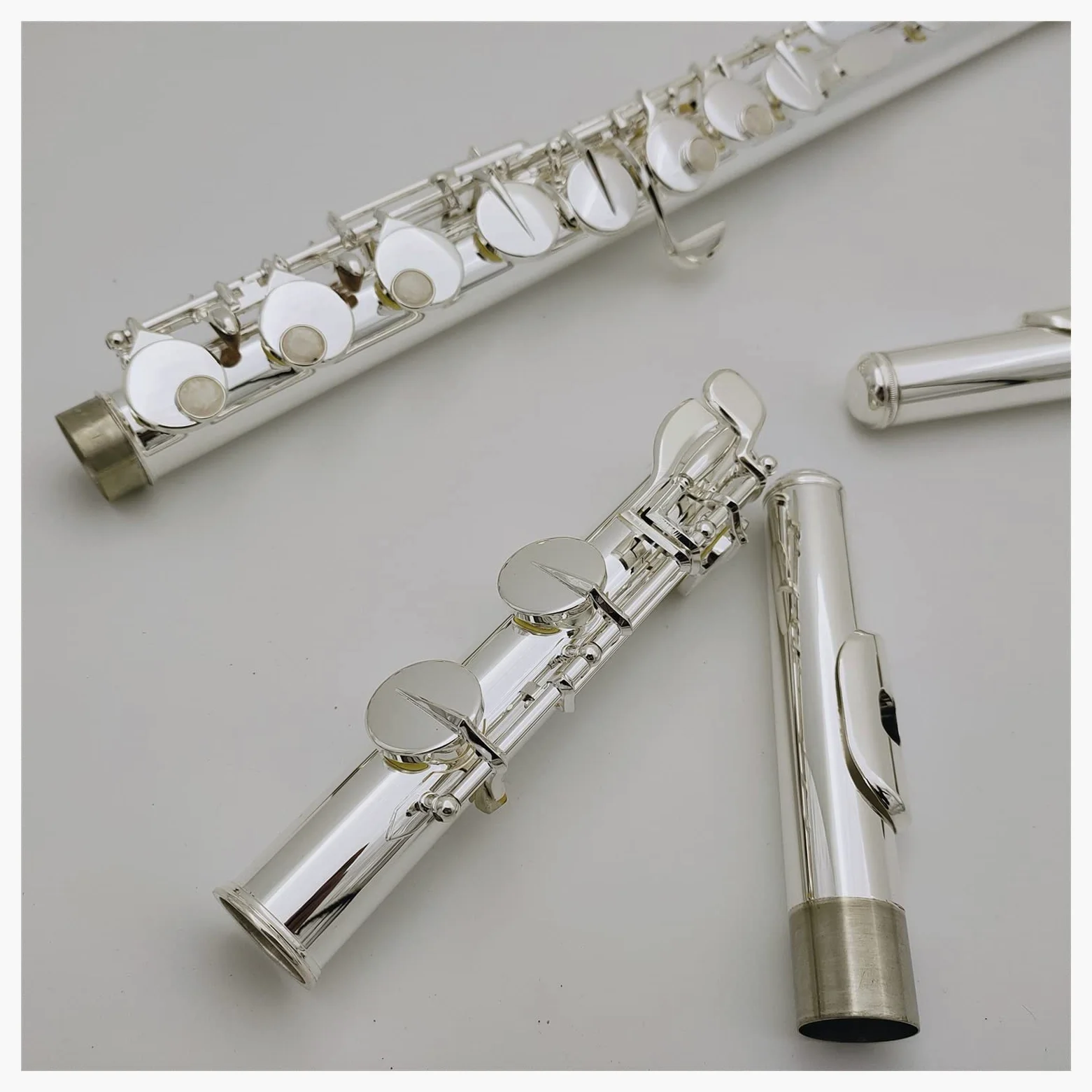 Alto Flute G Tune 16 Tasti Chiusi per Foro Sliver Placcato Strumento Musicale Professionale con Custodia Flauto