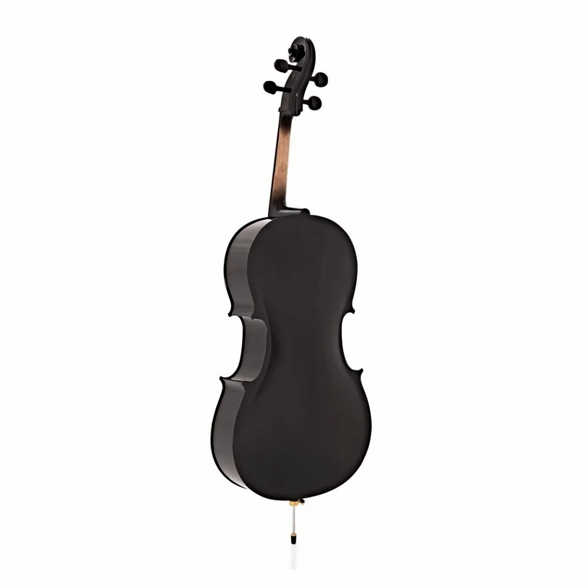Gear4music Violoncello 4/4 con Archetto e Custodia, Nero | Tavola in abete stratificato ed fasce in tiglio per la risonanza, corde in acciaio per la chiarezza