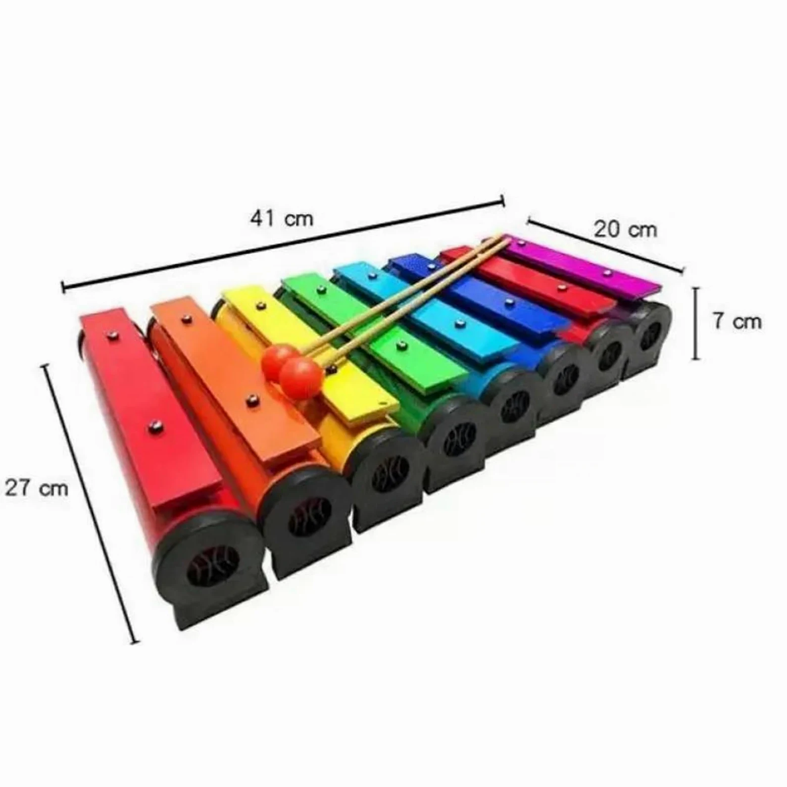 Xilofono Professionale Strumento A Percussione Xilofono Con Piastra In Alluminio A Otto Toni Per Amanti Della Musica