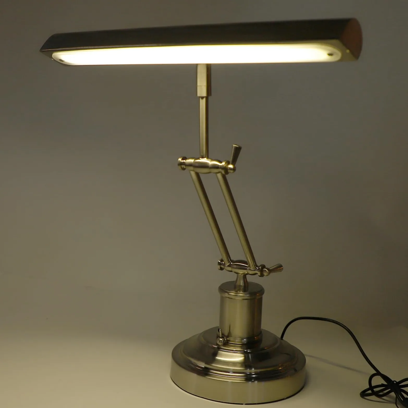 GOWENIC Lampada per Pianoforte retrò, Supporto per Lampada per Pianoforte retrò Dimmer a Tre Posizioni, Lampada per Pianoforte Pendente retrò Dal Design a Doppio Braccio, Lampada da