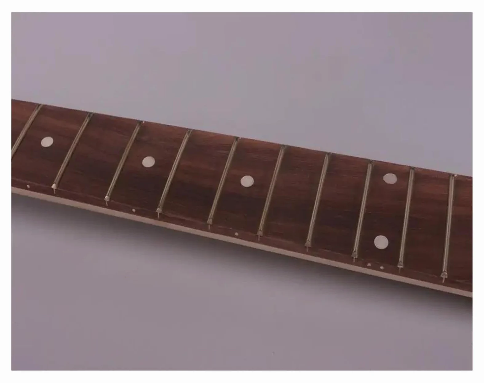 Manico per chitarra Manico Per Chitarra Elettrica In Acero Sinistro, 24 Tasti, Tastiera In Palissandro Da 27 Pollici, Manico Baritono