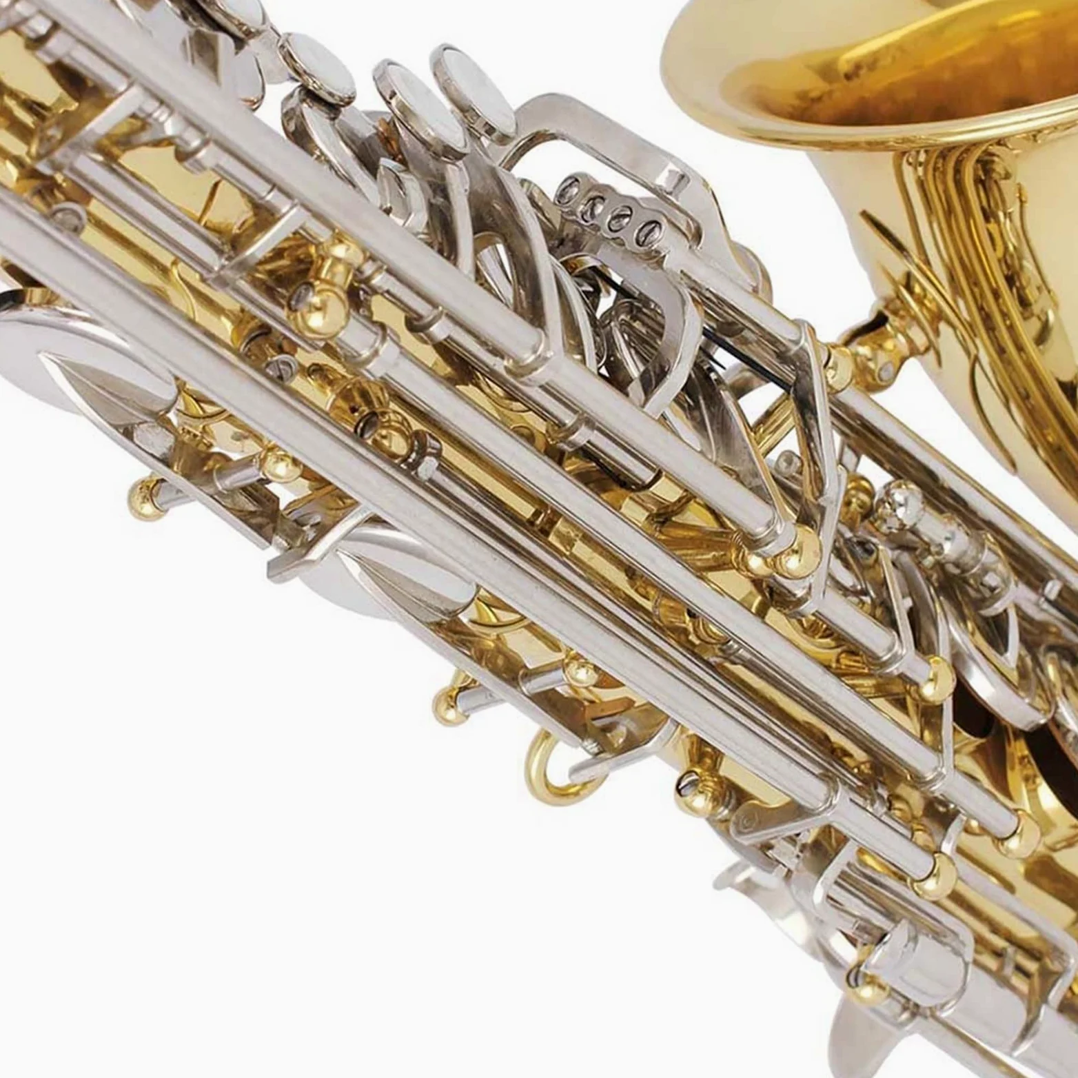 Sax Studente EB Sassofono Contralto Ottone Laccato Oro E Flat Sax Strumento Musicale A Fiato con Accessori