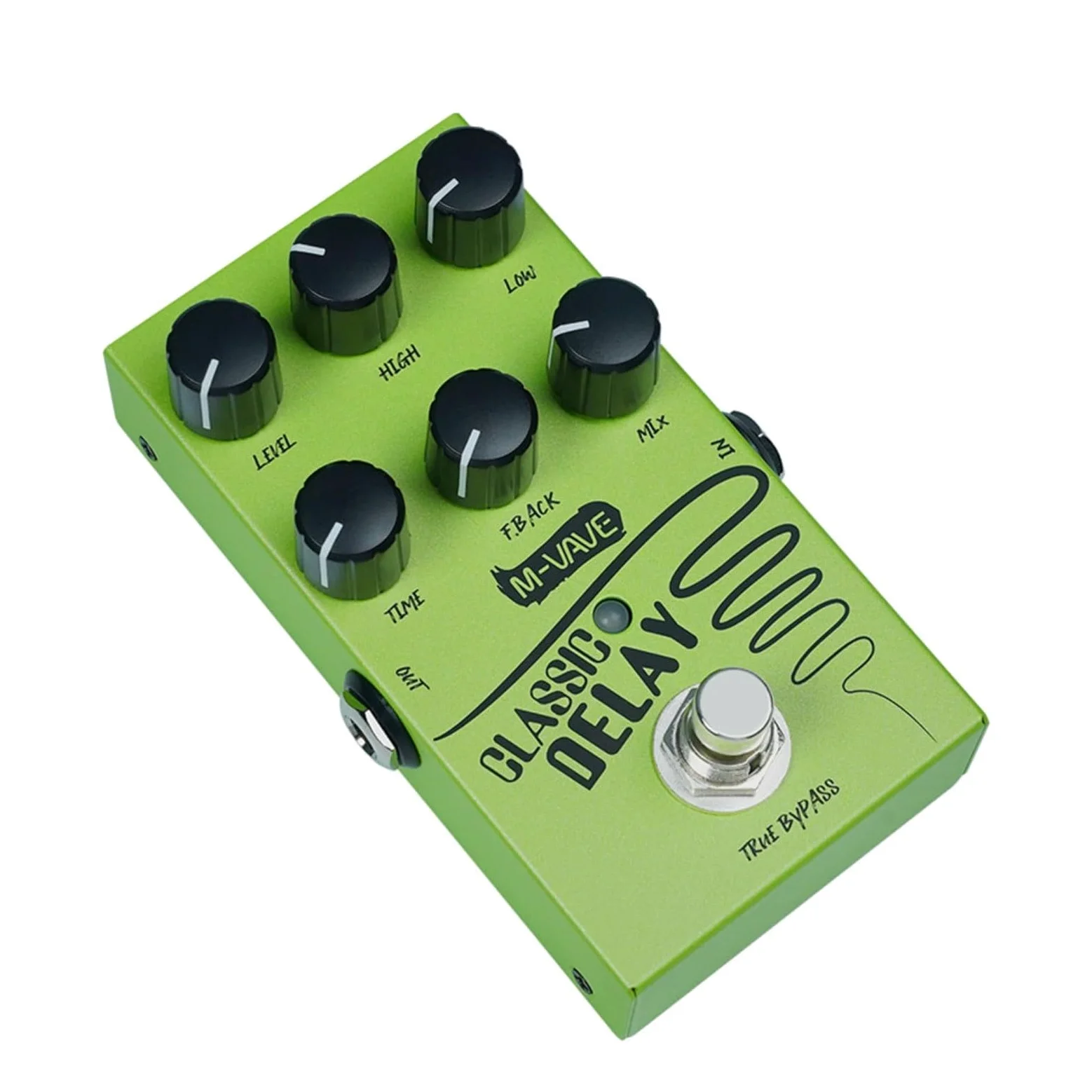Delay Pedal Chitarra Delay Pedal Analogico Classicl Delay Effect, 600Ms Tempo di Ritardo Massimo Per Esplorazione Musicale