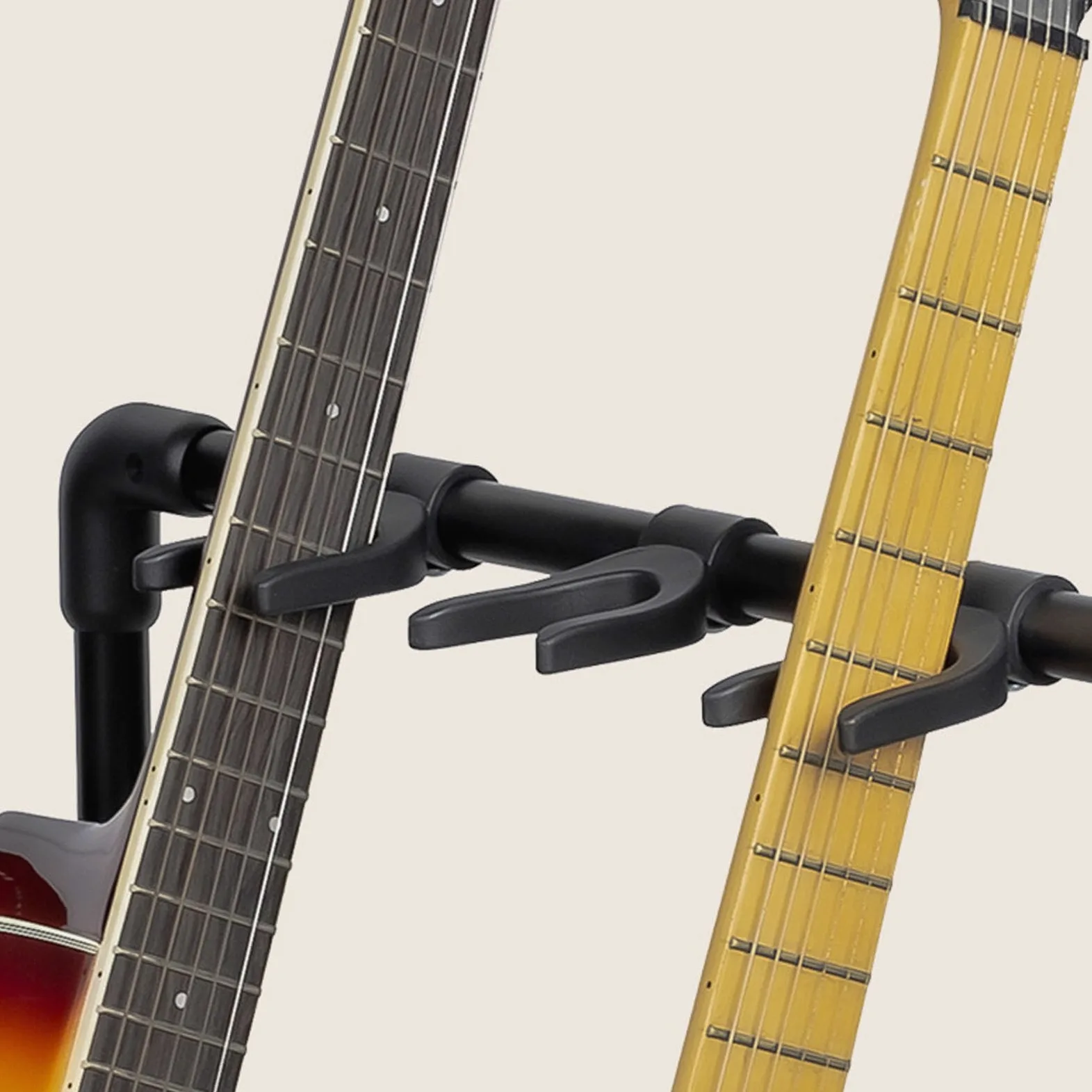 Supporto Multi Chitarra con Ruote e Imbottitura in EVA per Esporre più Chitarre Nei Negozi (FL17W)