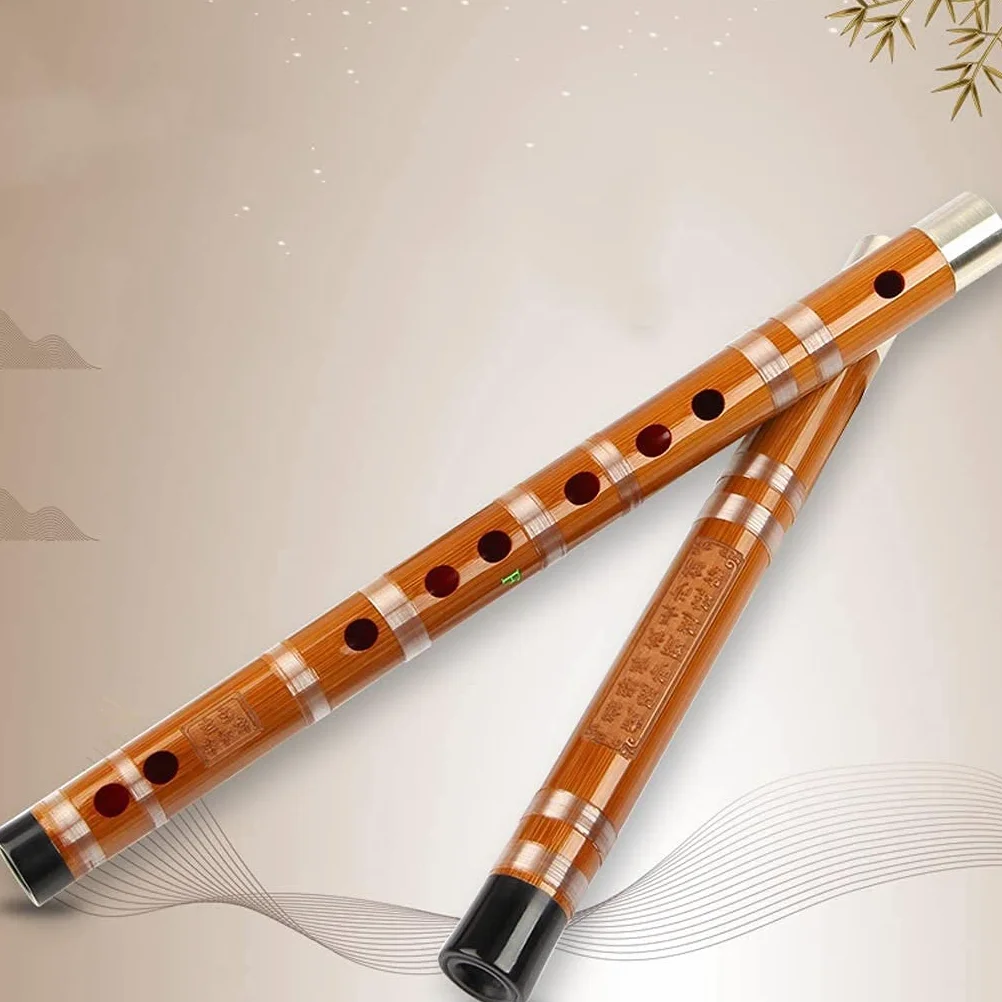 Strumento Musicale Cinese Dizi Flauto traverso Flauto di bambù Principiante Flauto Adulto per Bambini(Color:D)