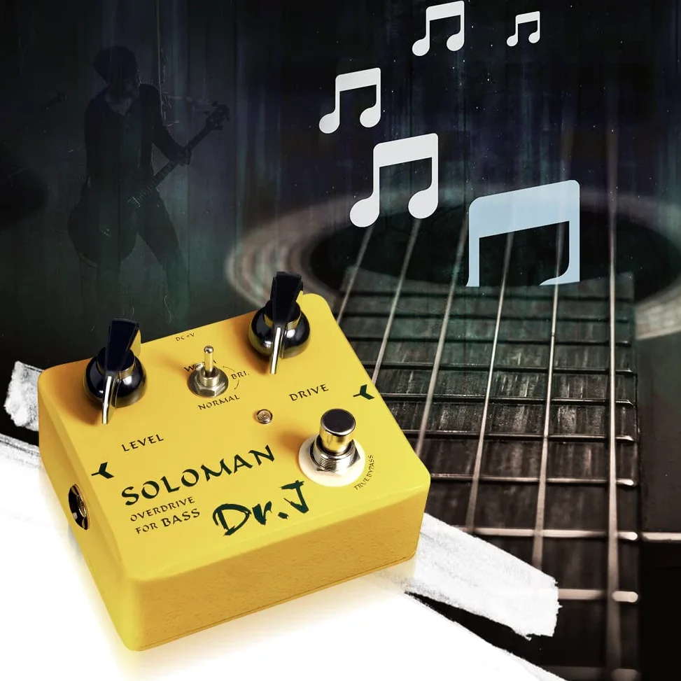 JOYO Effetti a pedale Overdrive per basso dal rock al metallo appositamente progettati per il bassista True Bypass Design (edizione alta D52)