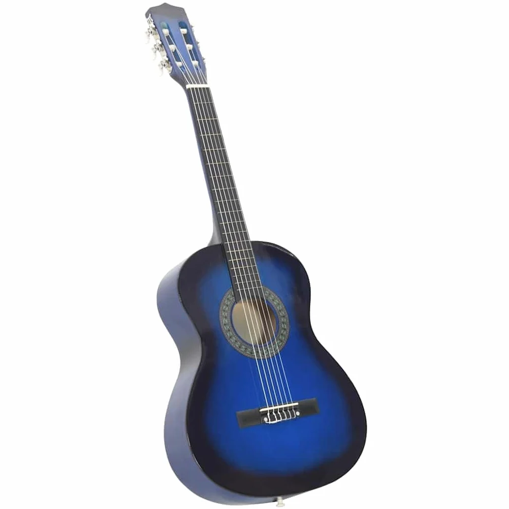 Set Chitarra Classica 8 pz per Principianti Blu 3/4 36", Arte e Svago,Strumenti Musicali,Strumenti a Corda,Chitarre, 2.25kg-70117