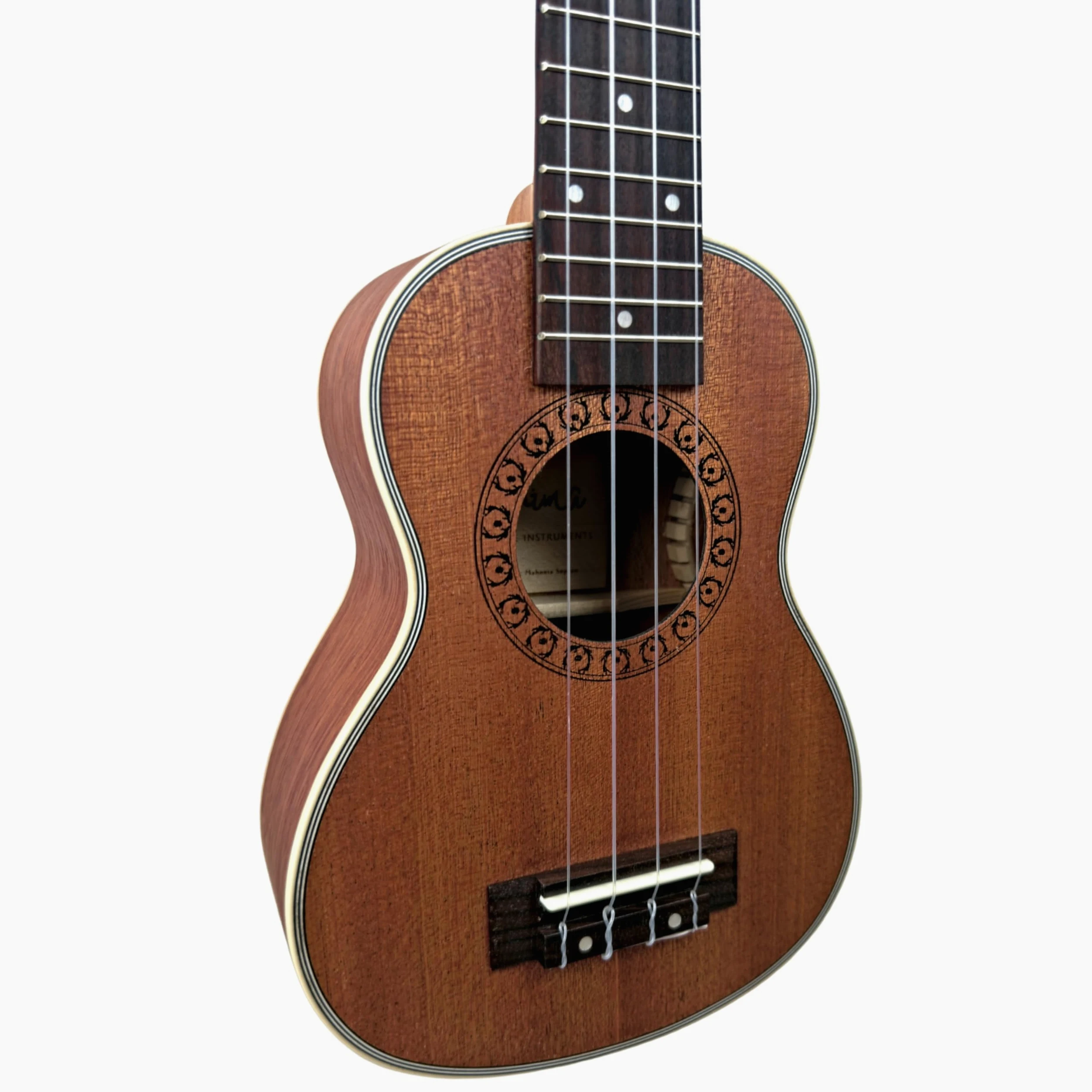ANIMA Set ukulele soprano Mahonia in mogano con borsa e metodo facile, ideale per principianti, bambini e adulti