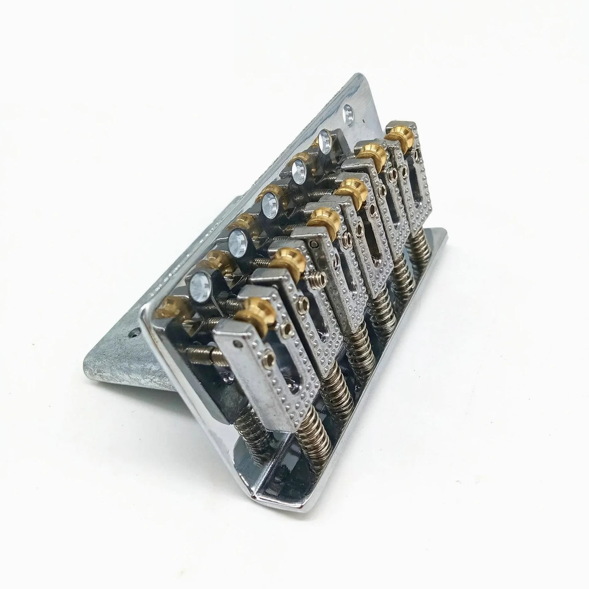 Set Ponti Per Chitarra Ponte tremolo a sella piatta a 6 corde per chitarra elettrica FD ST Ricambi e accessori Oro Argento Nero(Silver)