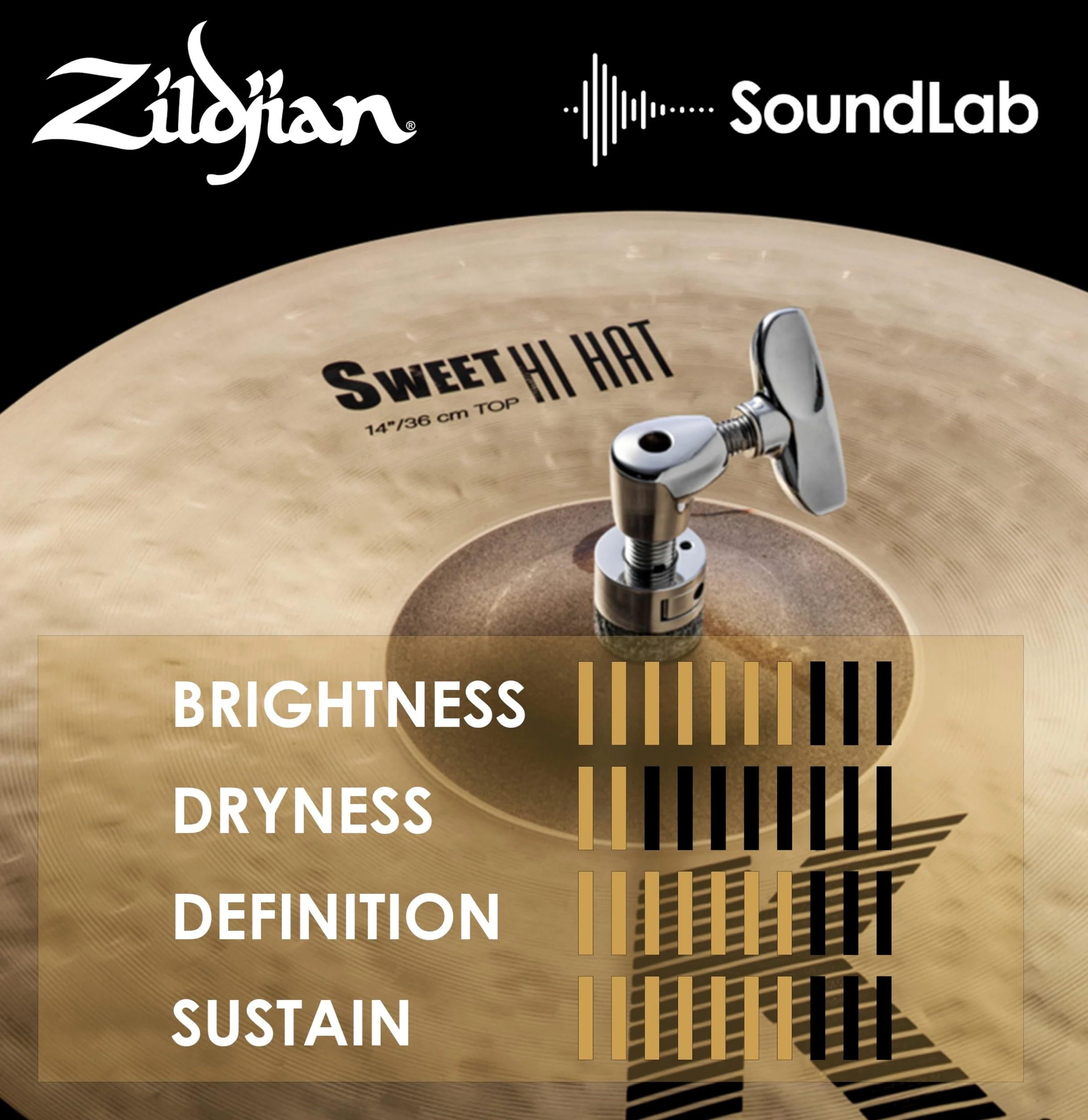 Zildjian K Custom Series - 14" Sweet Hi Hat Pair