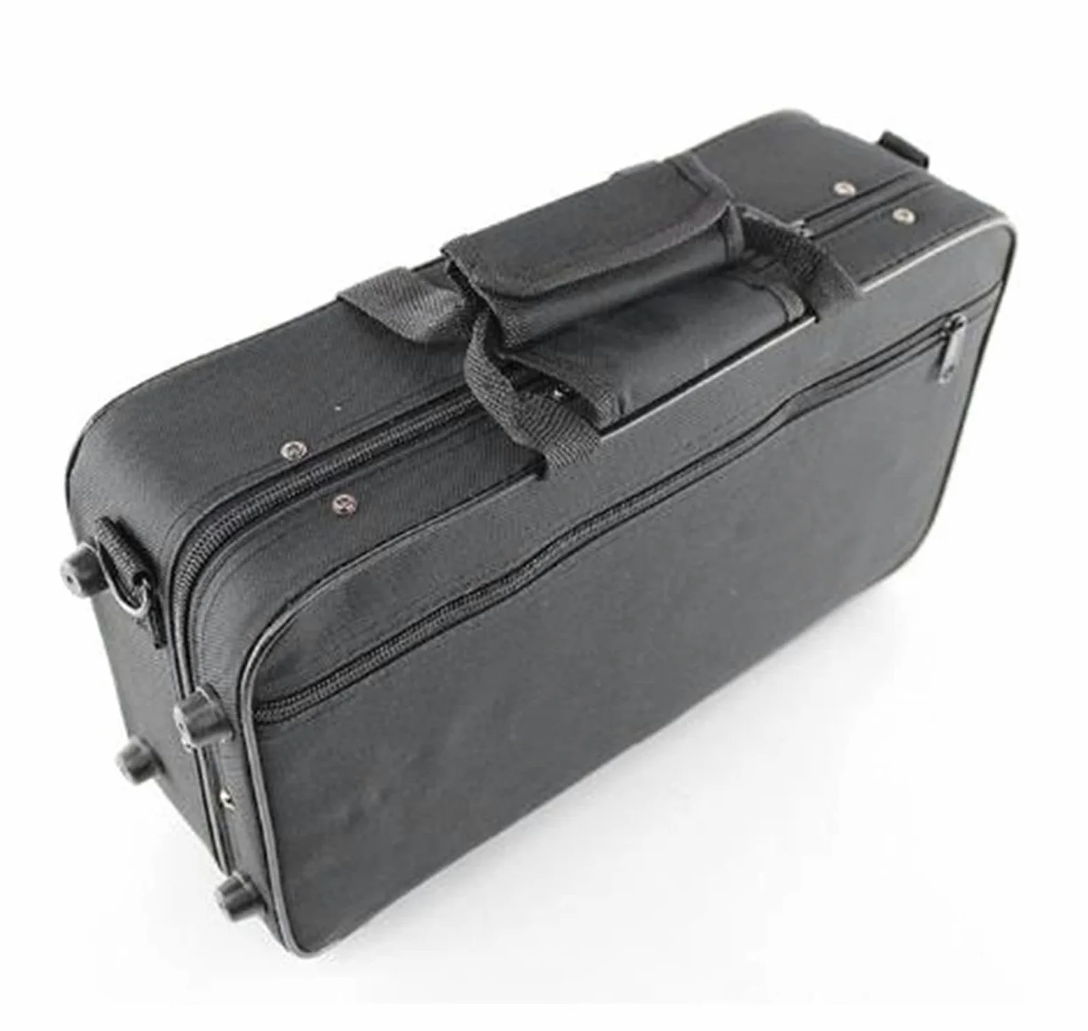 Sax Principianti Kit Soltanto Un Sassofono Soprano Curvo B Nero Piatto Nero Strumento Musicale Professionale con Custodia Strumento a fiato (Color : Army Green)