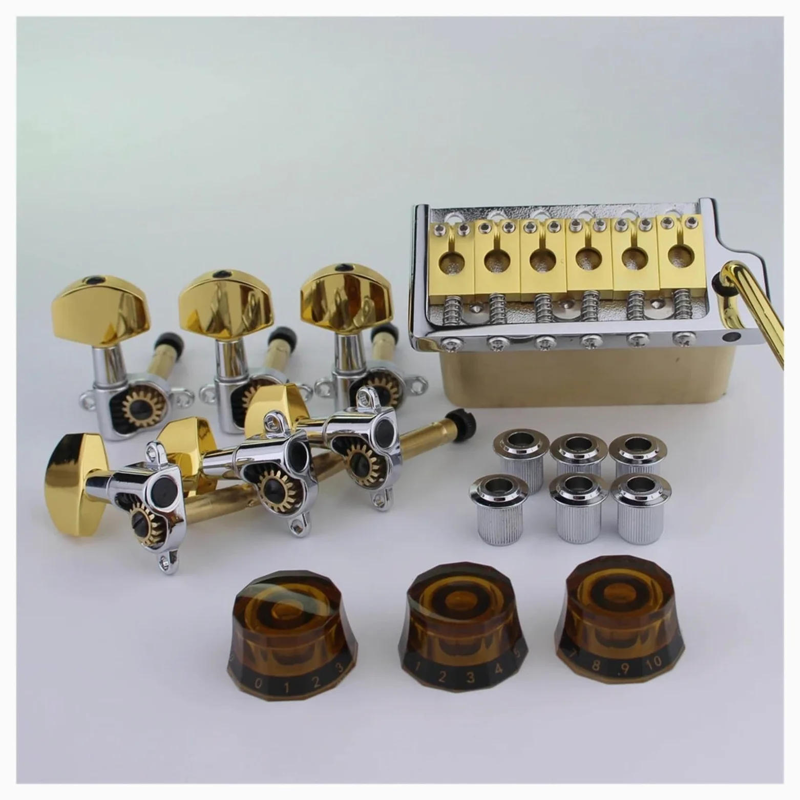 Kit di installazione completo for ponte for chitarra tremolo stile PRS da 1 set for stile chitarra ST(A set of CR knob)