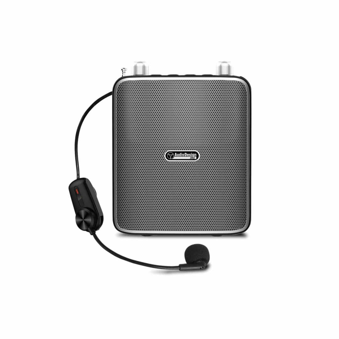 AudioDesign Amplificatore portatile per voce microfono ad archetto wireless