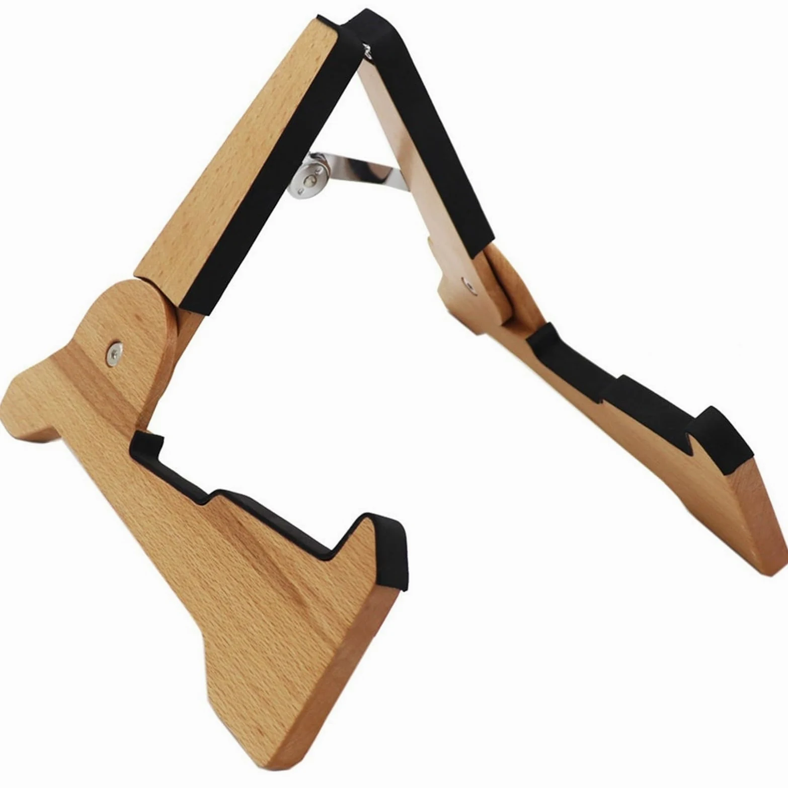 Supporto per chitarra in legno Porta chitarra portatile pieghevole in legno leggero