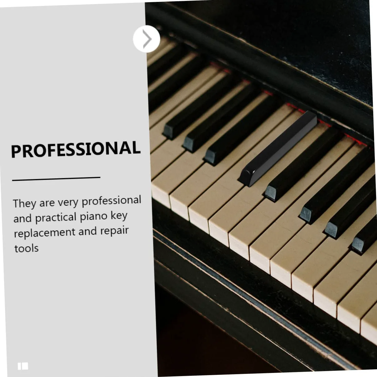 Mikinona 88pezzi Accessori Riparazione Pianoforte Tasti Forniture Parti Strumenti Gadget Sostituzione Tastiera Usata Riparare