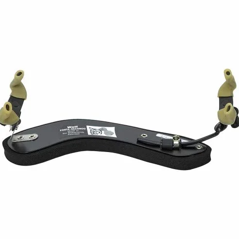 Wolf Forte Secondo - Spalliera per violino 4/4-3/4, con cuscino in schiuma, forma curva, regolabile in altezza su entrambi i lati (0,5-8 cm)