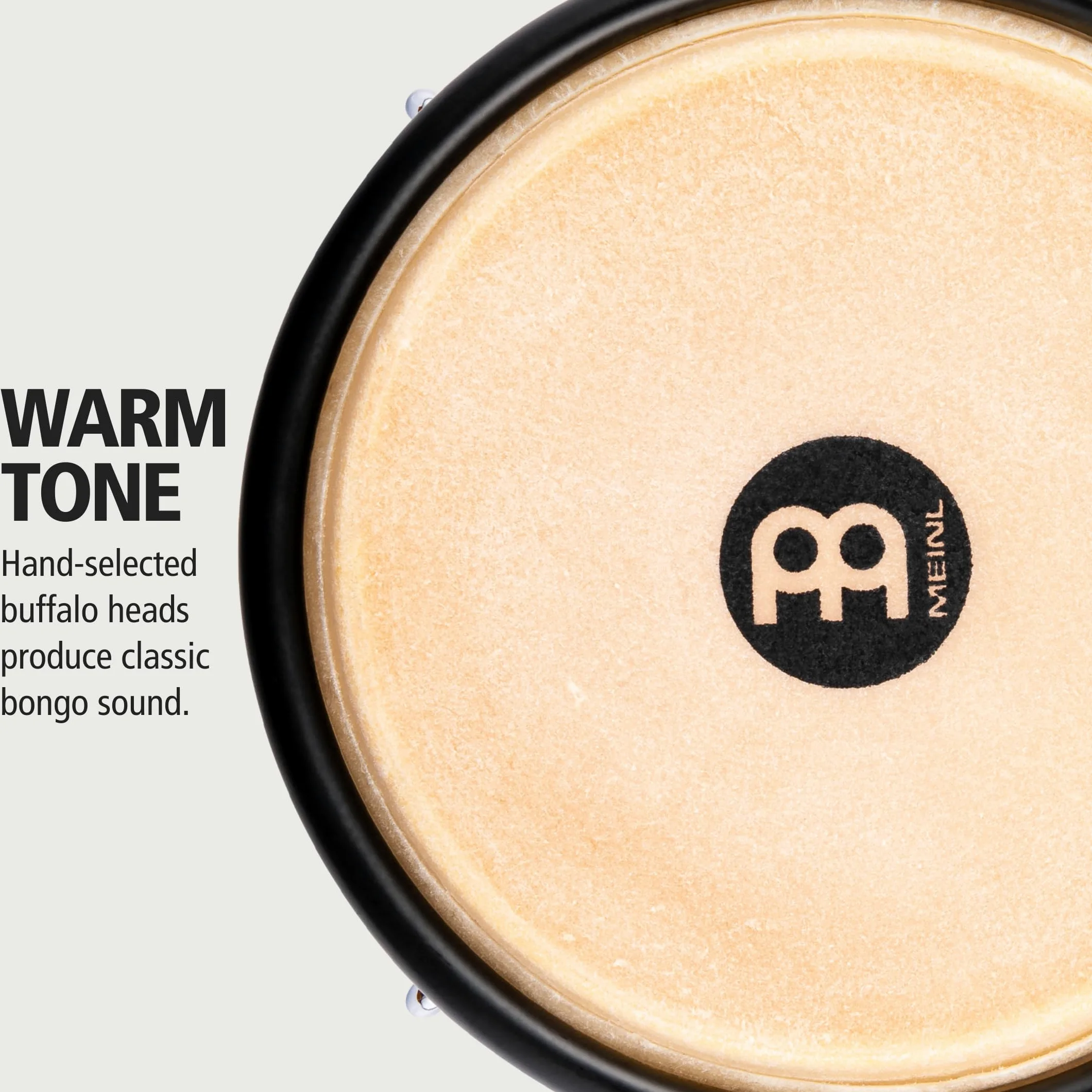 Meinl Percussion Bongos Journey Series - 2 Tamburi a Mano da 6.5 e 7.5 Pollici - Chiave Accordatura Inclusa - Plastica ABS, Yellow (HB50IY)