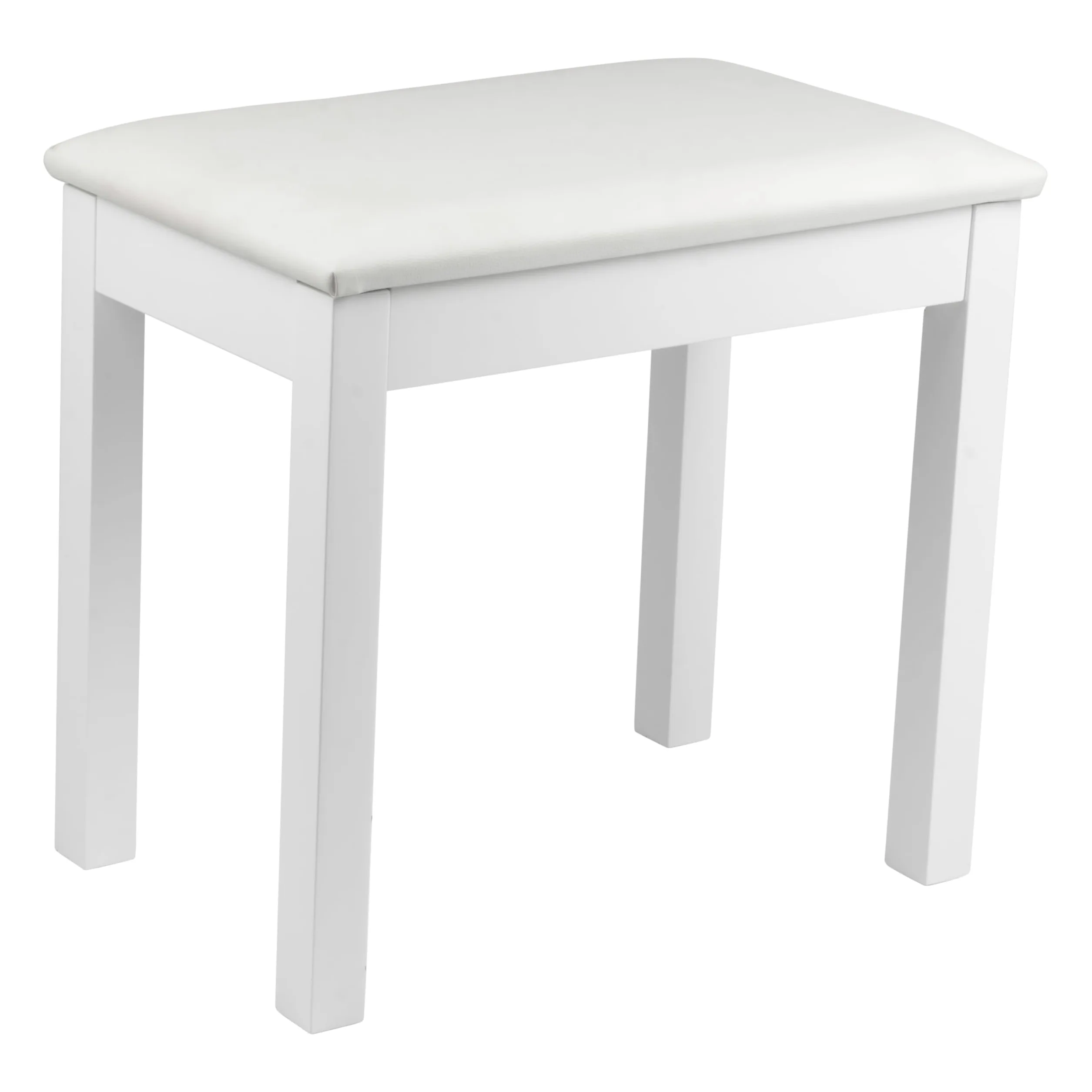 Gator Frameworks Panca tradizionale in legno per tastiera e pianoforte, finitura bianca (GFW-KEYBENCH-WDWH)