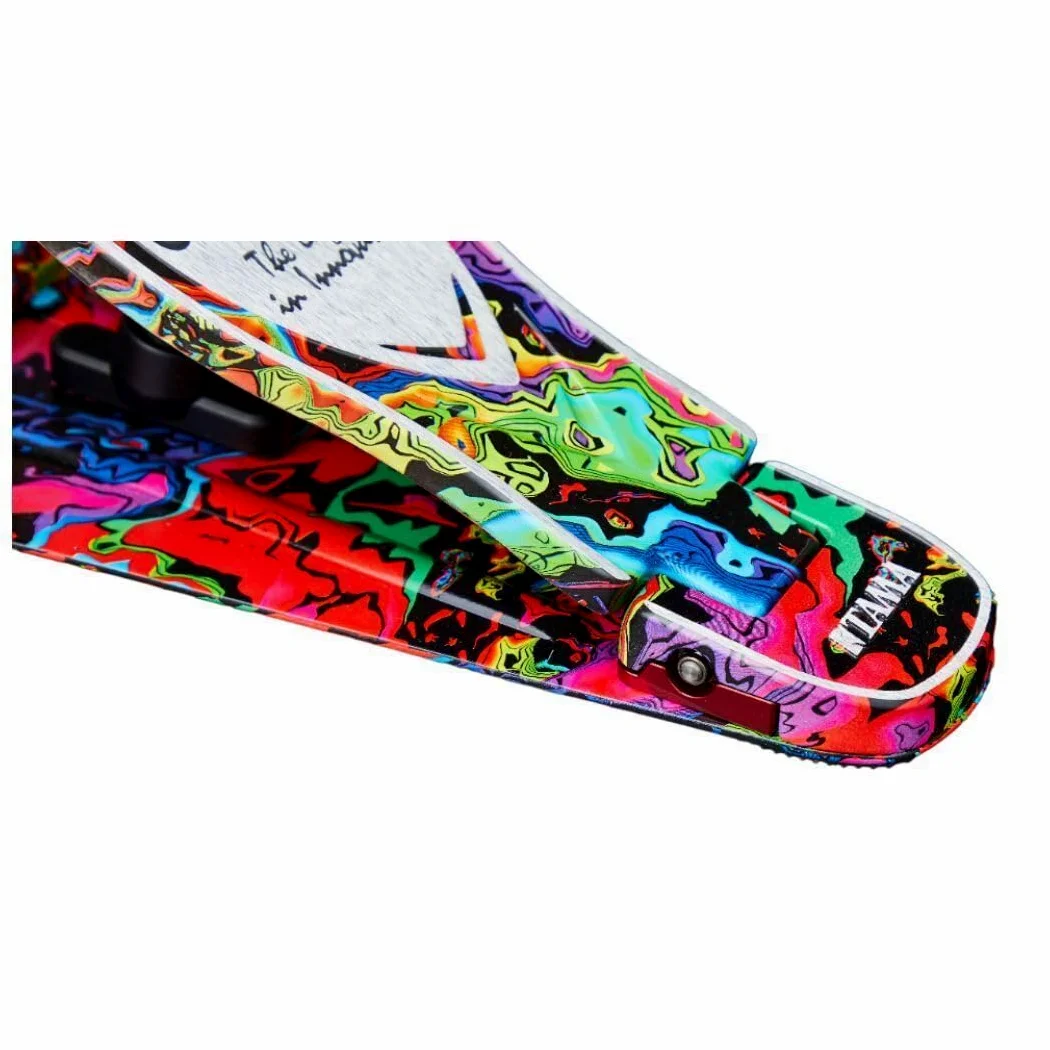 Tama HP900PMPR Einzelpedal Iron Cobra Power Gilde Psychedelic Rainbow - Pedale per batteria